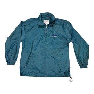 Woolrich Mens Medium Windbreaker Jacket Breckenridge Colorado Green Outdoorwear